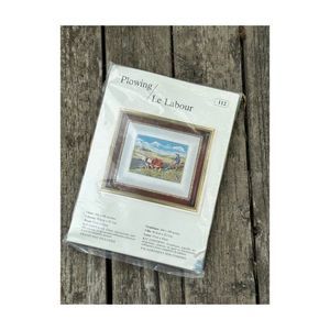 Vintage Louise Gregoire Plowing Le Labour 112 Petit Point Needlepoint Charts NWT